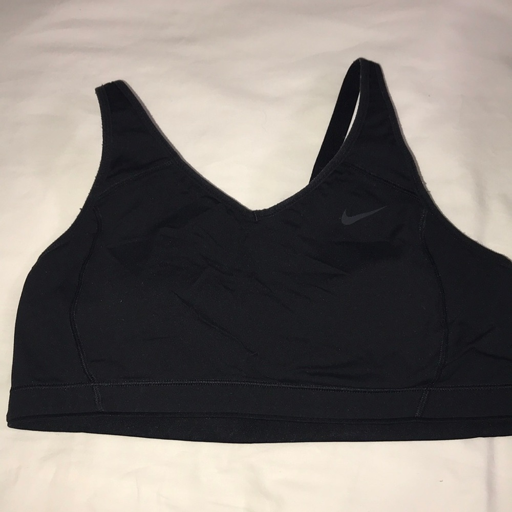Nike Dri-FIT Sz L Exercise Bra RACERBACK BLACK